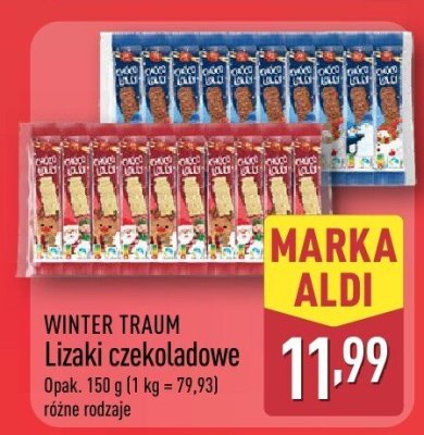 Lizaki czekoladowe  promocja w Aldi