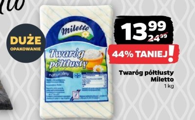 Twaróg półtłusty promocja w Netto