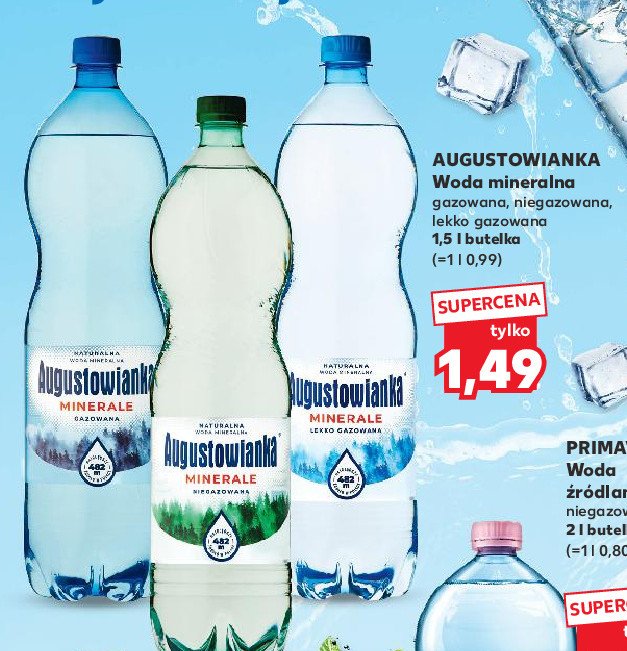 Woda niegazowana Augustowianka promocja w Kaufland