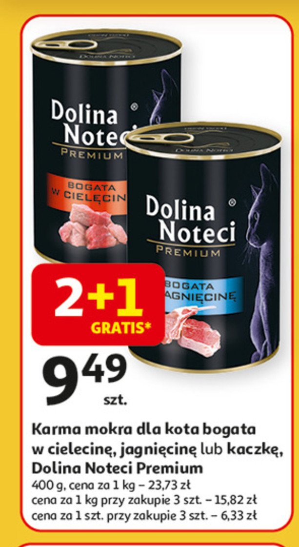 Karma dla kota bogata w kaczkę Dolina noteci promocja w Auchan