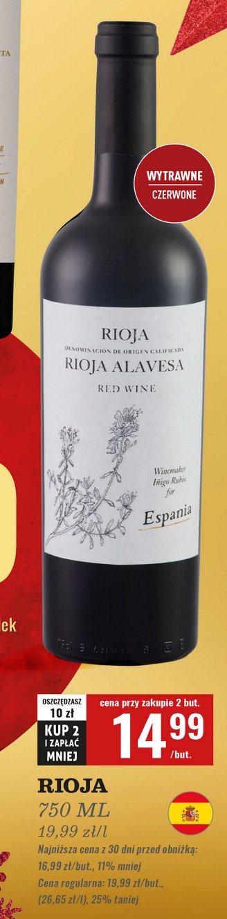 Wino Rioja alavesa promocja w Biedronka