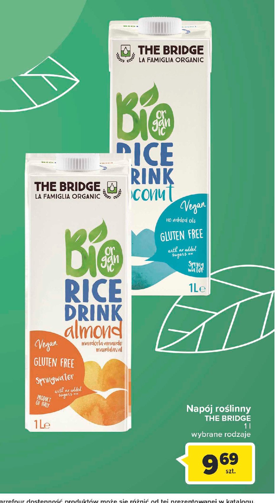 Napój ryżowo kokosowy bez glutenu eko THE BRIDGE promocja
