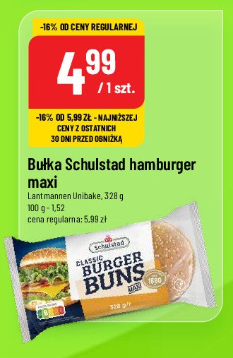 Bułki do hamburgerów maxi Schulstad promocja w POLOmarket