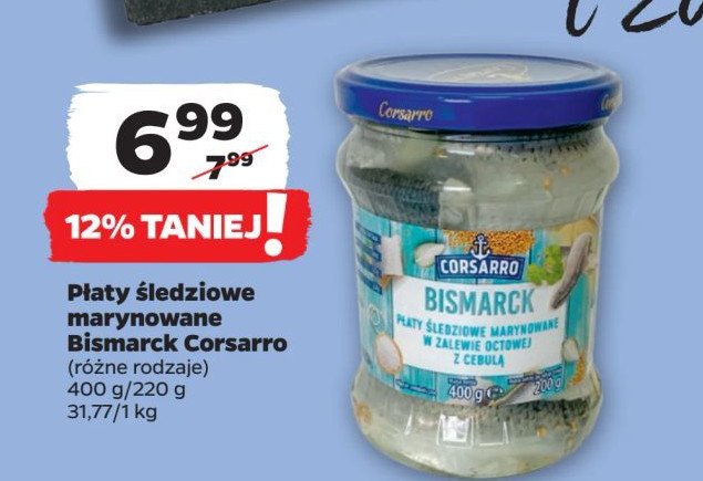 Filety śledziowe bismarck Corsarro promocja