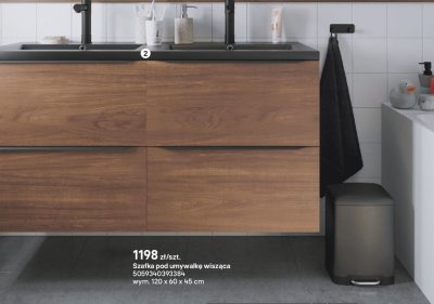 Szafka pod umywalkę wisząca 505934 0393384 promocja w Castorama