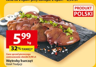 Wątroby kurcząt promocja w Auchan