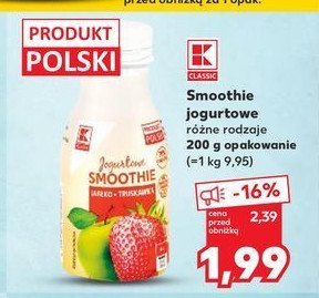 Smoothie jab艂ko-truskawka K-classic promocja