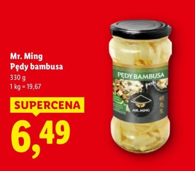 Pędy bambusa Mr. Ming promocja w Lidl