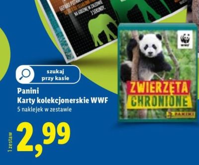 Karty kolekcjonerskie WWF promocja w Lidl