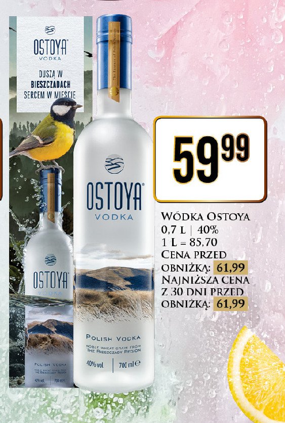 Wódka Ostoya vodka promocja