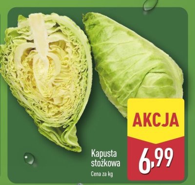 Kapusta stożkowa promocja w Aldi