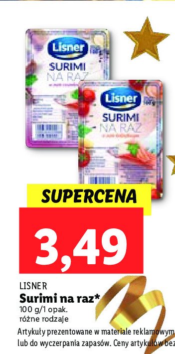Surimi w sosie czosnkowym promocja