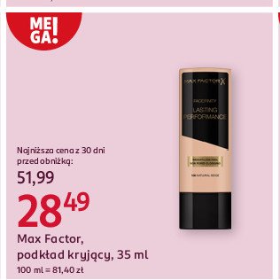 Podkład Max factor lasting performance promocja w Rossmann