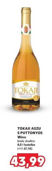 Wino TOKAJI ASZU 5 PUTTONYOS promocja