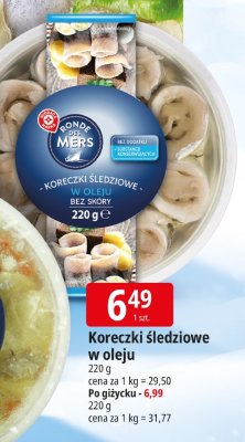 Koreczki śledziowe w oleju promocja w Leclerc