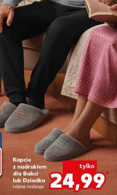 Kapcie z nadrukiem dla Babci  promocja w Kaufland