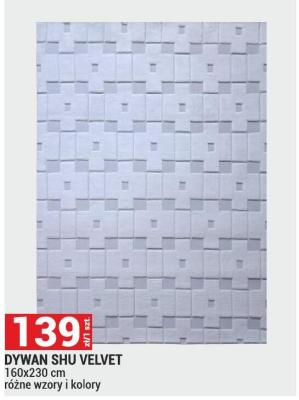Dywan SHU VELVET 160x230 cm, różne wzory i kolory promocja w Merkury Market