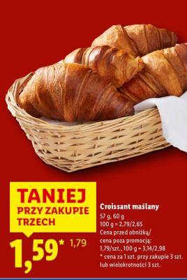 Croissant maślany promocja w Lidl