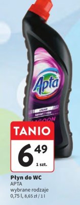 Płyn do WC Apta promocja w Intermarche