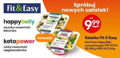 Sałatka Fit & Easy Keto Power, Happy Belly promocja w Żabka