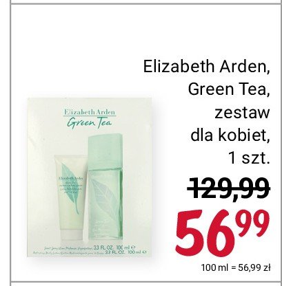 Woda toaletowa + balsam do ciała Elizabeth arden green tea promocja