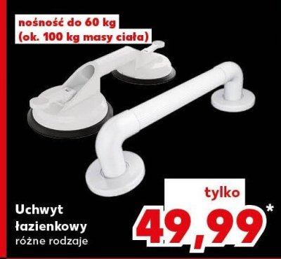 Uchwyt łazienkowy różne rodzaje promocja w Kaufland