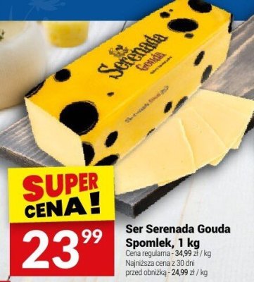 Ser Serenada Gouda Spomlek, 1 kg promocja w Twój Market