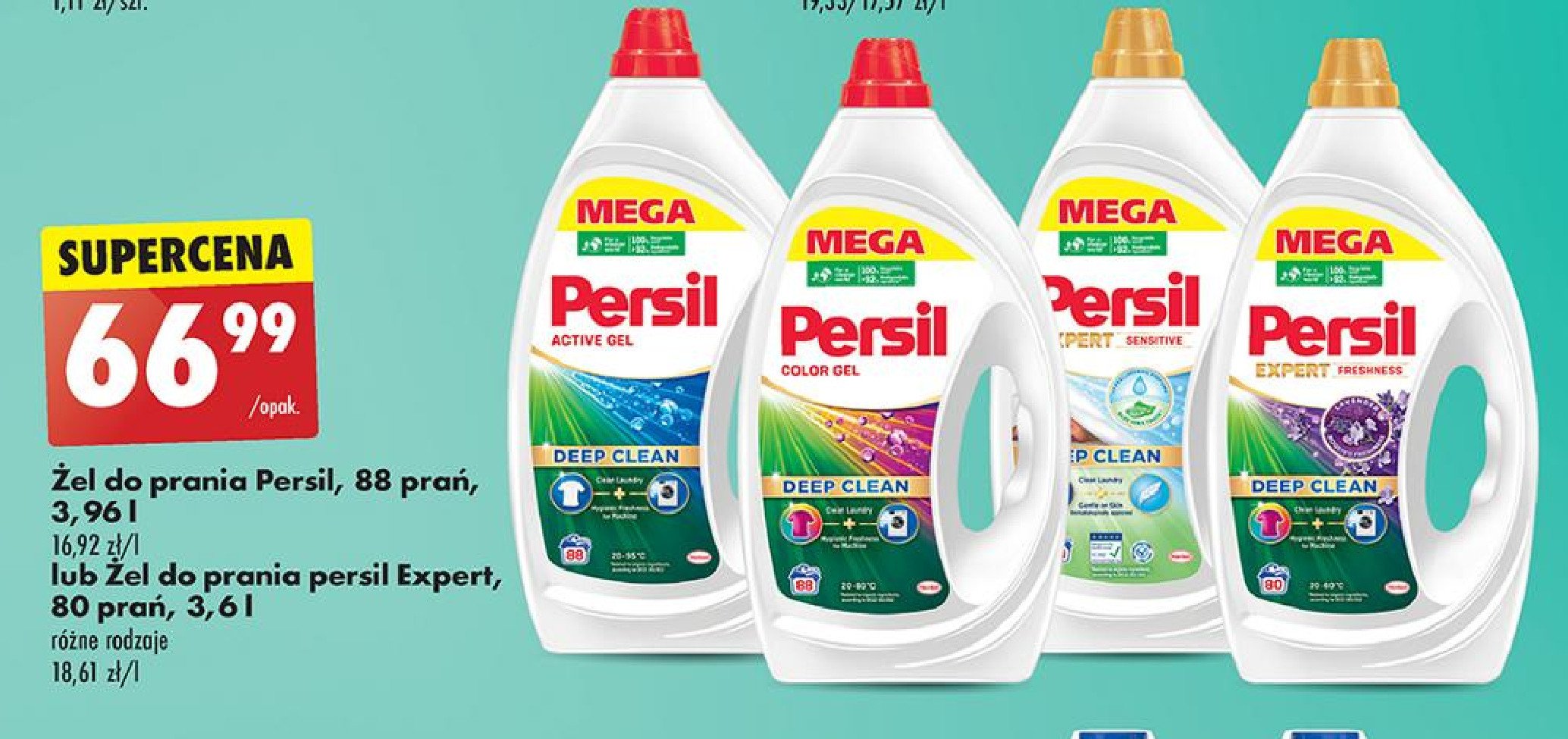 Żel do prania deep clean lavender Persil promocja