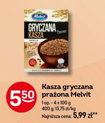 Kasza gryczana prażona Melvit promocja w Żabka
