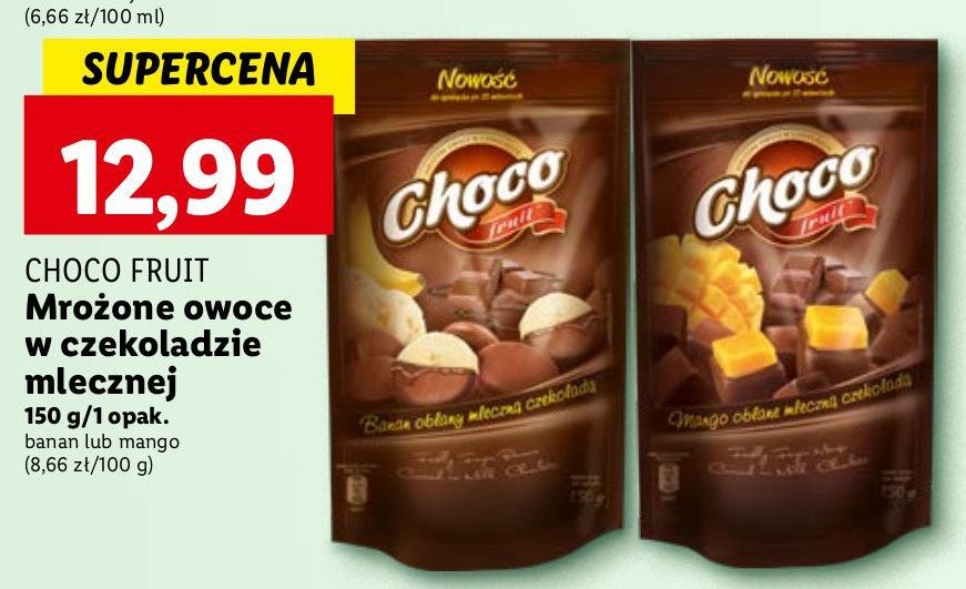 Mango w czekoladzie CHOCO FRUIT promocja