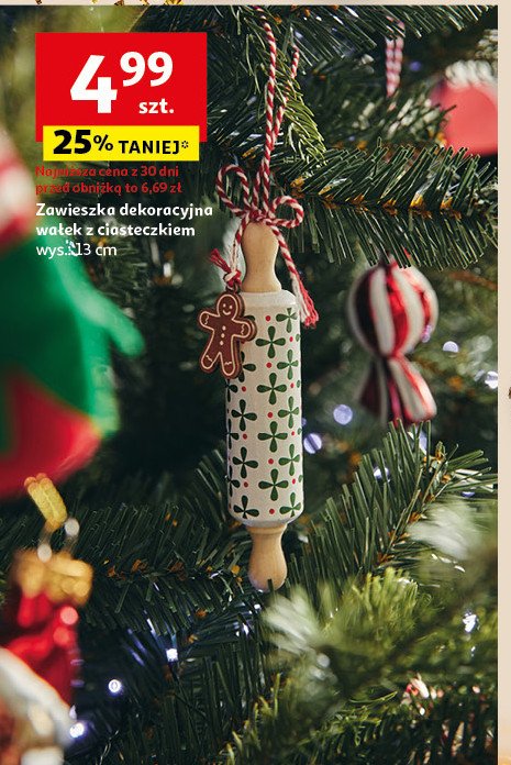 Zawieszka wałek do ciasta 13 cm promocja w Auchan