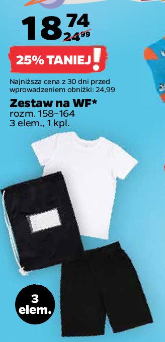 Zestaw dziewcz臋cy na wf: koszulka + spodenki + worek na obuwie promocja