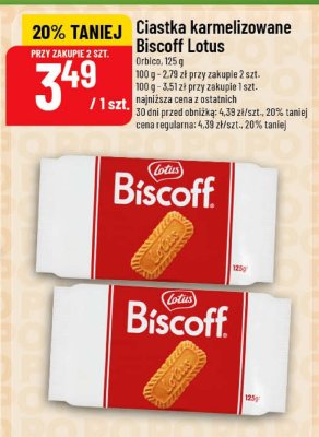 Ciastka karmelizowane Biscoff Lotus Grbico promocja w POLOmarket