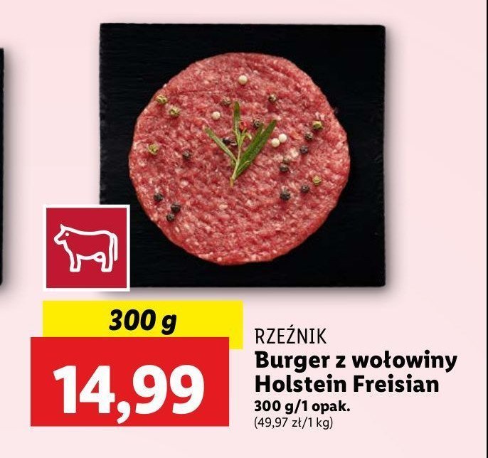 Burger wołowy Rzeźnik codzienna dostawa promocja