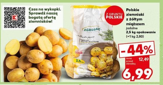 Ziemniaki z żółtym miąższem polskie Agrosad promocja