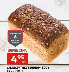 Chleb żytni z ziarnami Auchan promocja