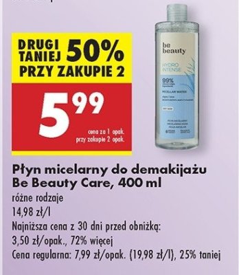 Płyn micelarny hydro intense Be beauty Be beauty care promocja