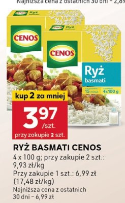 Ry偶 basmati Cenos promocja w Stokrotka
