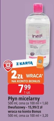 Płyn micelarny Inellé promocja w Leclerc