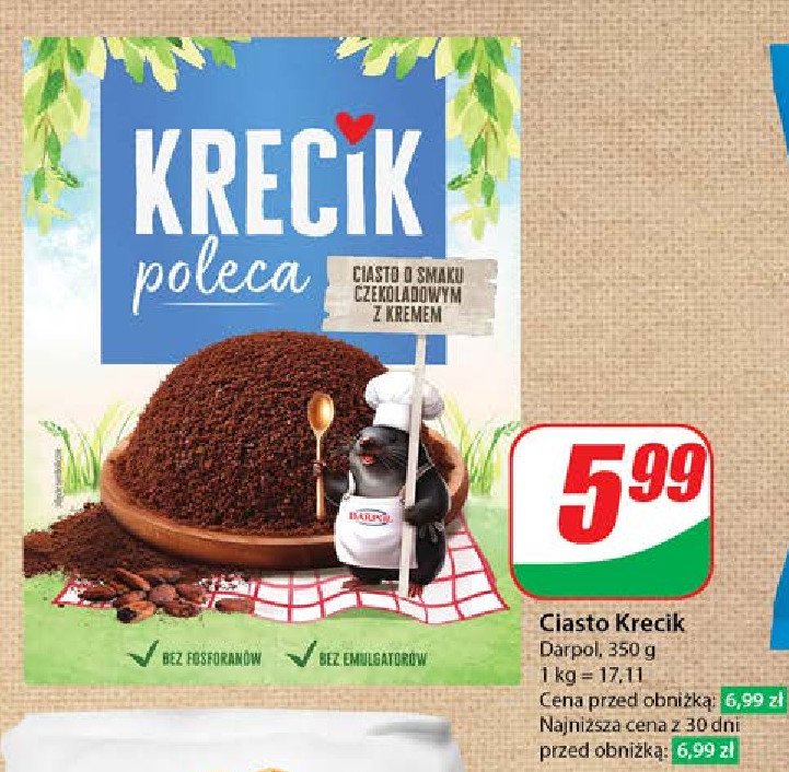 Ciasto krecik Darpol promocja