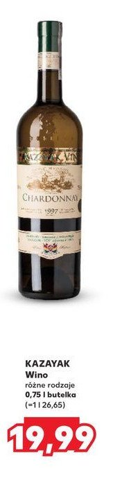 Wino KAZAYAK CHARDONNAY promocja w Kaufland