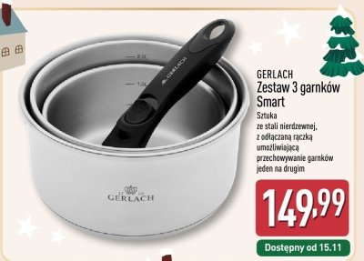 Zestaw 3 garnków Smart GERLACH promocja w Aldi