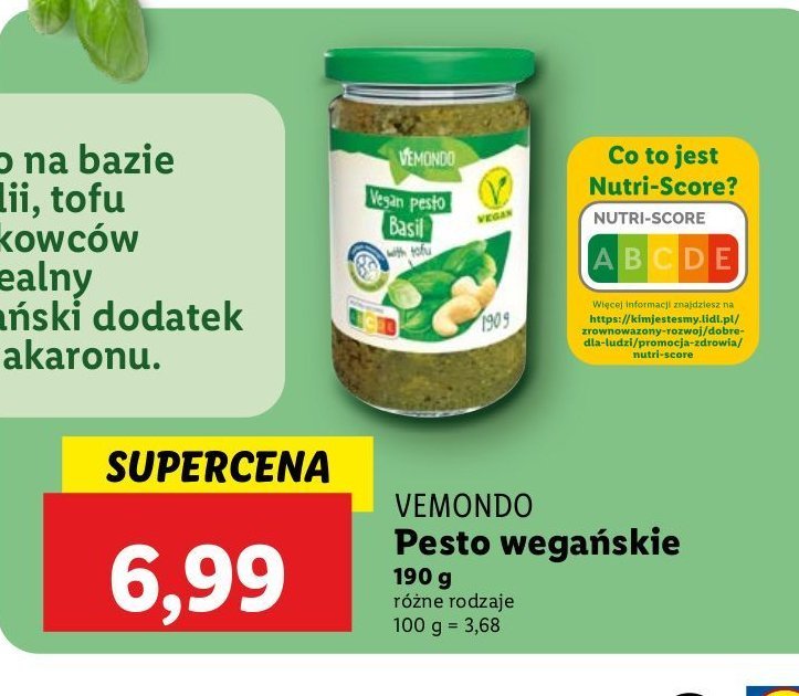 Pesto basil Vemondo promocja w Lidl