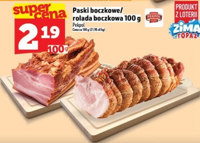 Paski boczkowe/rolada boczkowa Pekpol promocja w TOPAZ