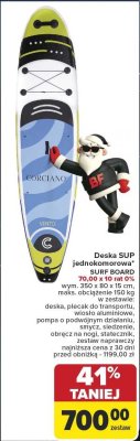 Deska SUP jednokomorowa SURF BOARD 70.00 x 10 rat 0% promocja w Carrefour