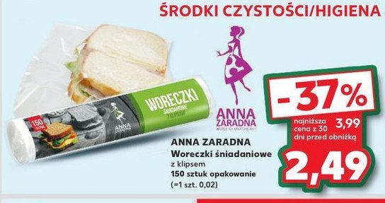 Woreczki śniadaniowe Anna zaradna promocja