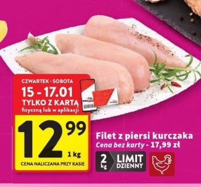 Filet z piersi kurczaka promocja w Intermarche