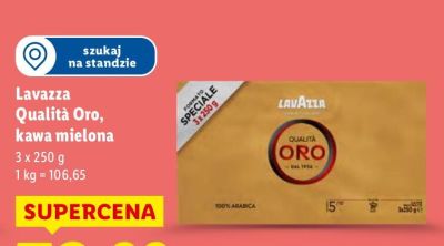 Kawa Lavazza Qualità Oro, kawa mielona promocja w Lidl