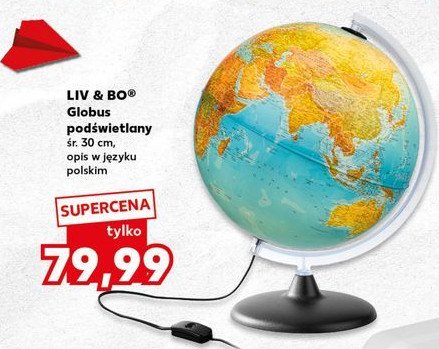 Globus podświetlany Liv & bo promocja