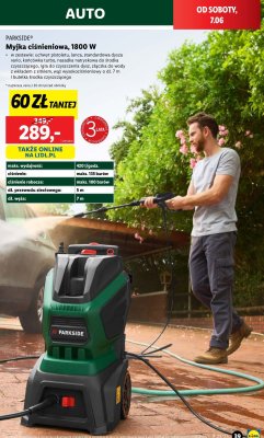 Myjka ciśnieniowa 1800W Parkside (Lidl) promocja